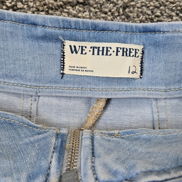 Free People Layla Zip Denim Mini Skirt NWT size 12 - Picture 8 of 10